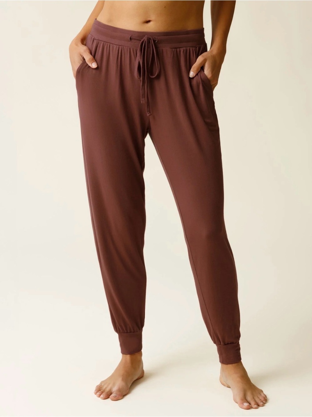 PRETTYGARDEN Brown Lounge Jogger Pants - Size Large